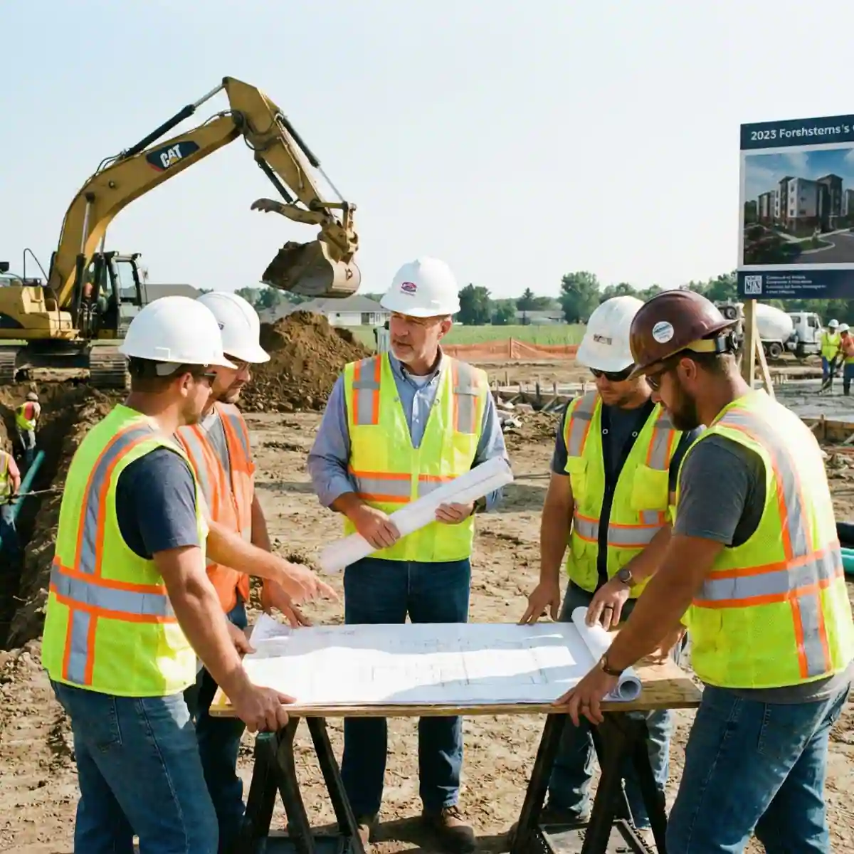 Trade coordination during construction management to ensure smooth transitions between project phases in Texas.